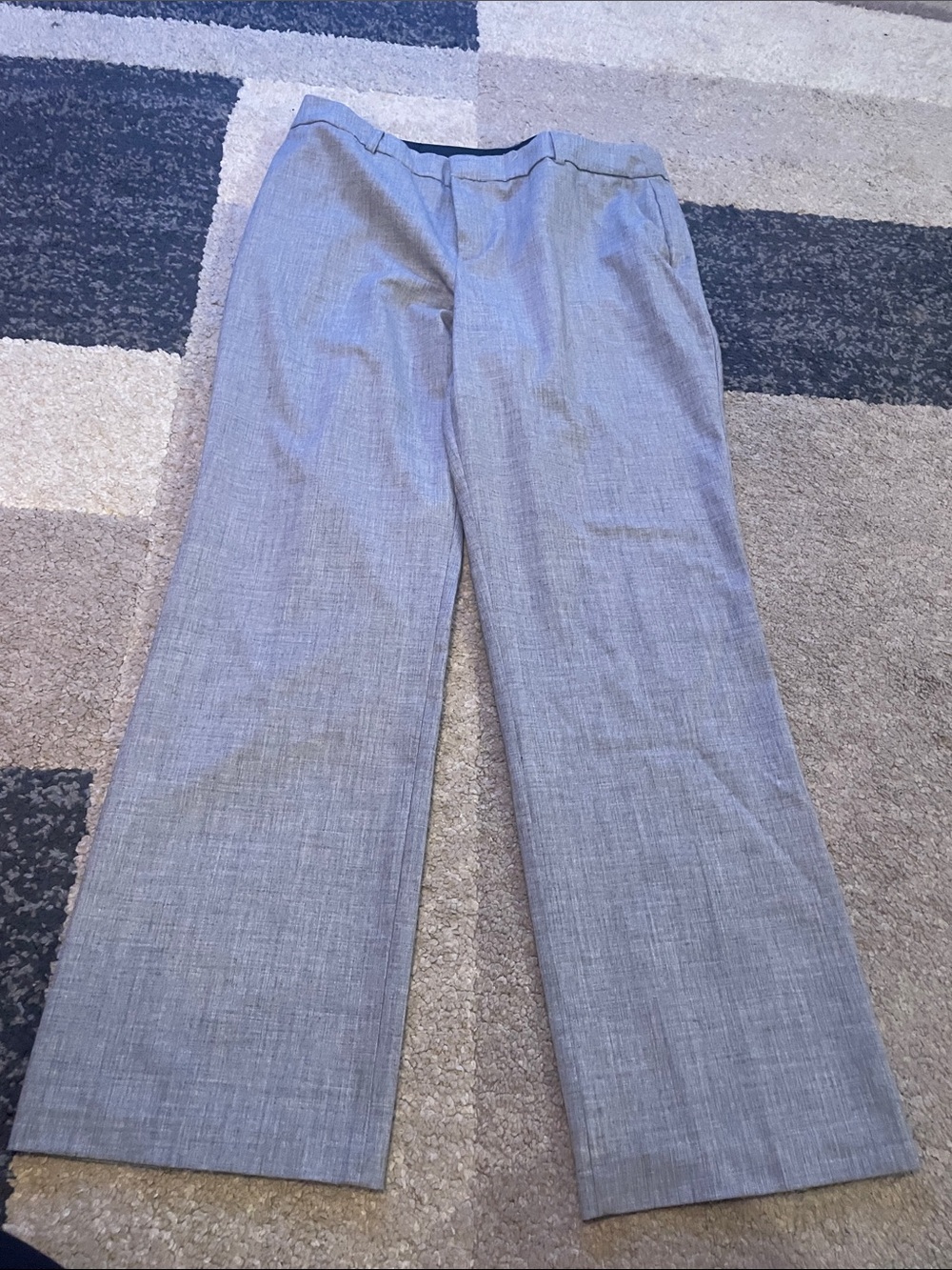 Apt. 9 Light Gray Wide-Leg Dress Trousers